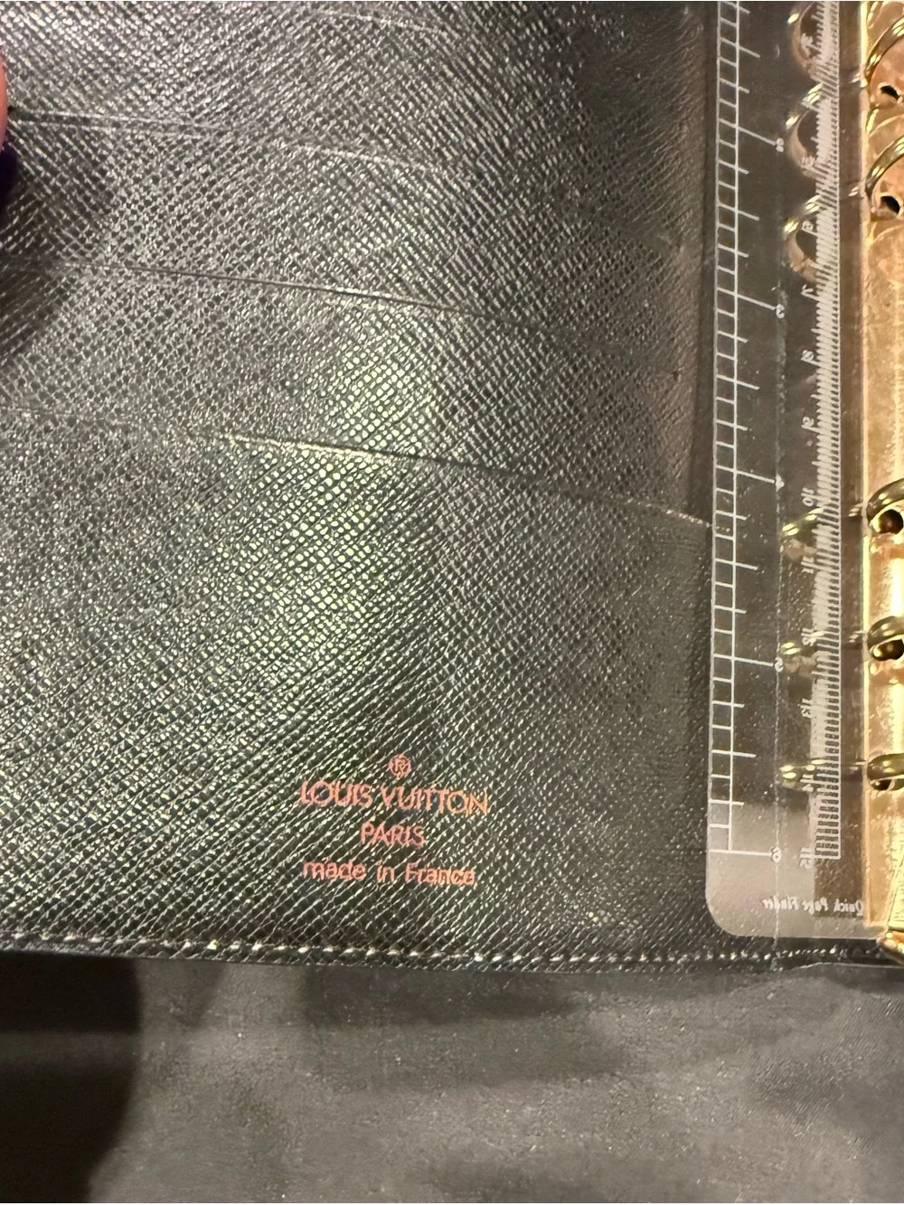 Louis Vuitton Green Epi Leather Agenda PM Planner Cover Vintage 2002-2003 COA